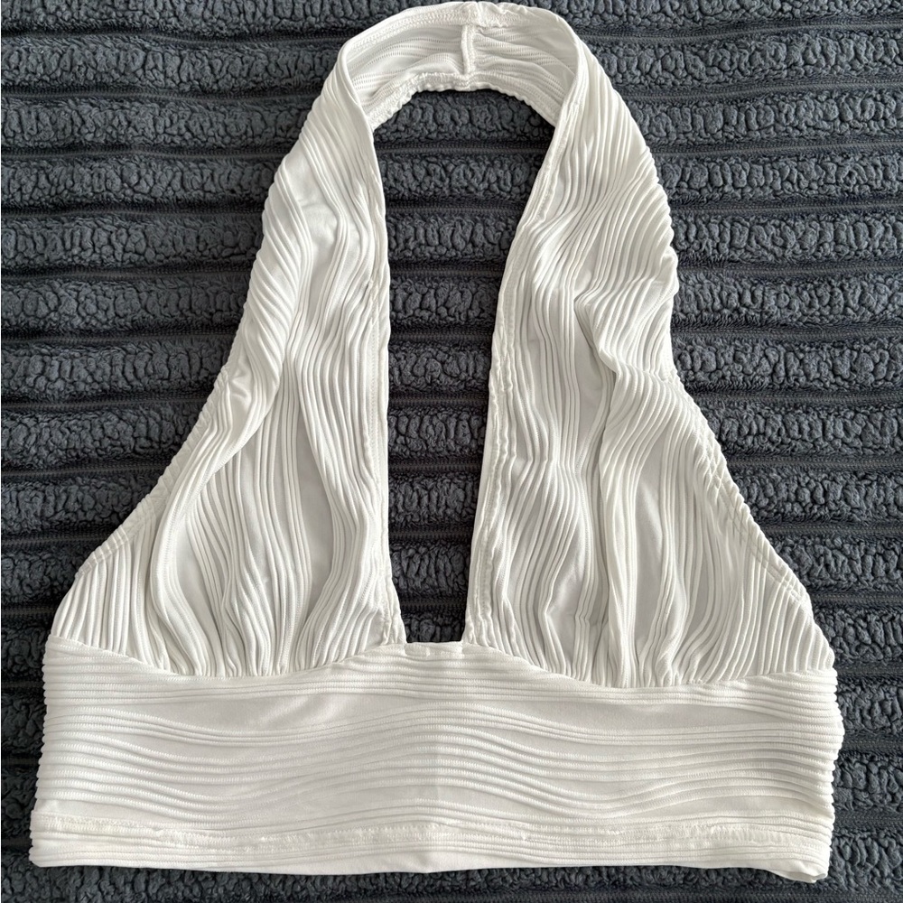 SHEIN Textured White Top